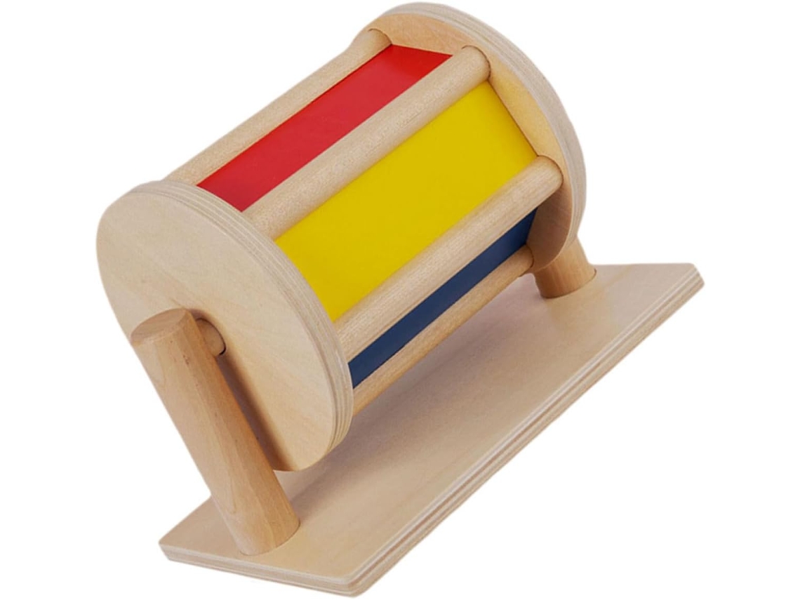 Tambor De Tela Y Madera Para Niños Y Niñas Desarrollo De La Motricidad Fina.