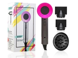 Secador de pelo iónico de 1800 W con difusor y mango plegable, ideal para viajes y con temperatura constante. Ly Ebike