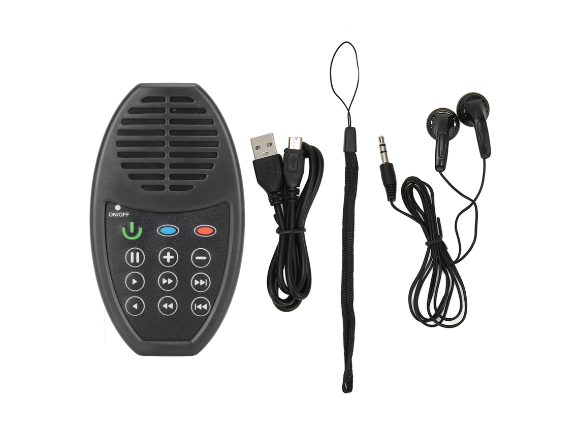 Reproductor De Biblia Solar Con Carga Solar 4g, Volumen Ajustable, Sonido Hifi Potente, Negro.