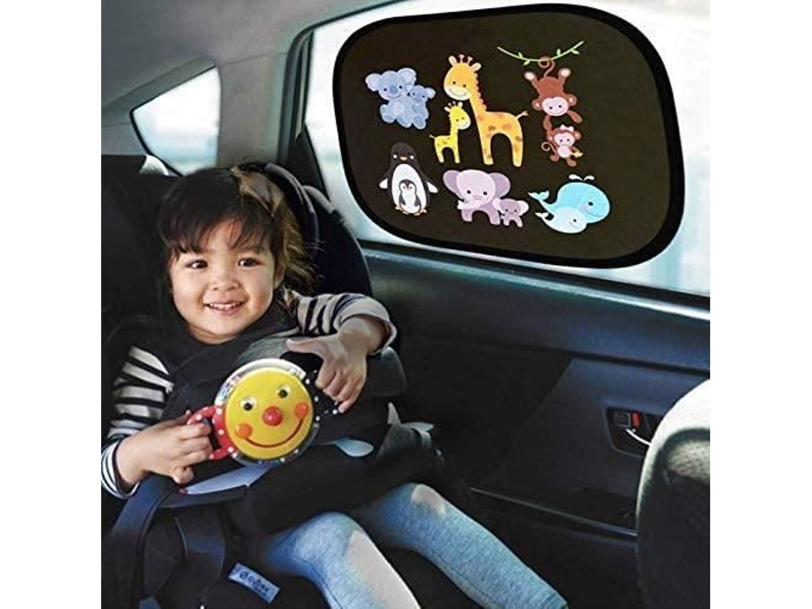 Par de Parasoles de Coche para Bebés y Niños Protección Solar y UV Universal 1722