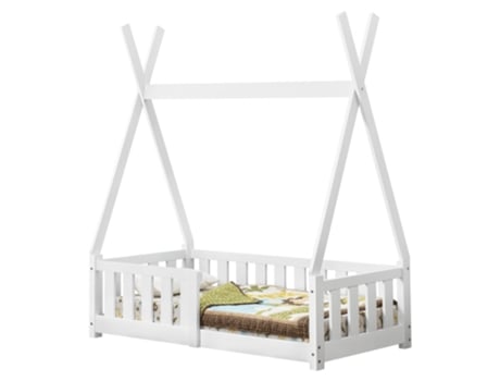 Estructura de Cama Infantil [EN.CASA] (Blanco - Madera - 70 x 140 cm)