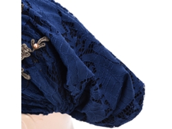 Pañuelo Para La Cabeza De Moda Para Mujeres Musulmanas, Turbante Retráctil, Bordado, Azul Oscuro.
