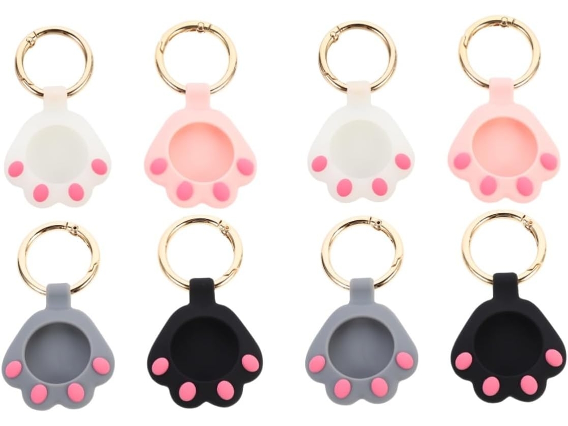Estuche Antipérdida De 8 Piezas Para Accesorios Ligeros Y Portátiles Para Llaves Y Mascotas.