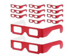 Gafas de difracción con prisma arcoíris para eventos festivos