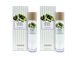 Set de 2 Frascos 150 ml arome de fleur bergamota CARAVAN