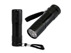9 led Uv Ultra Violet Mini Lanterna Led Blacklight Lâmpada de Luz Tocha GOKOCO (preto)