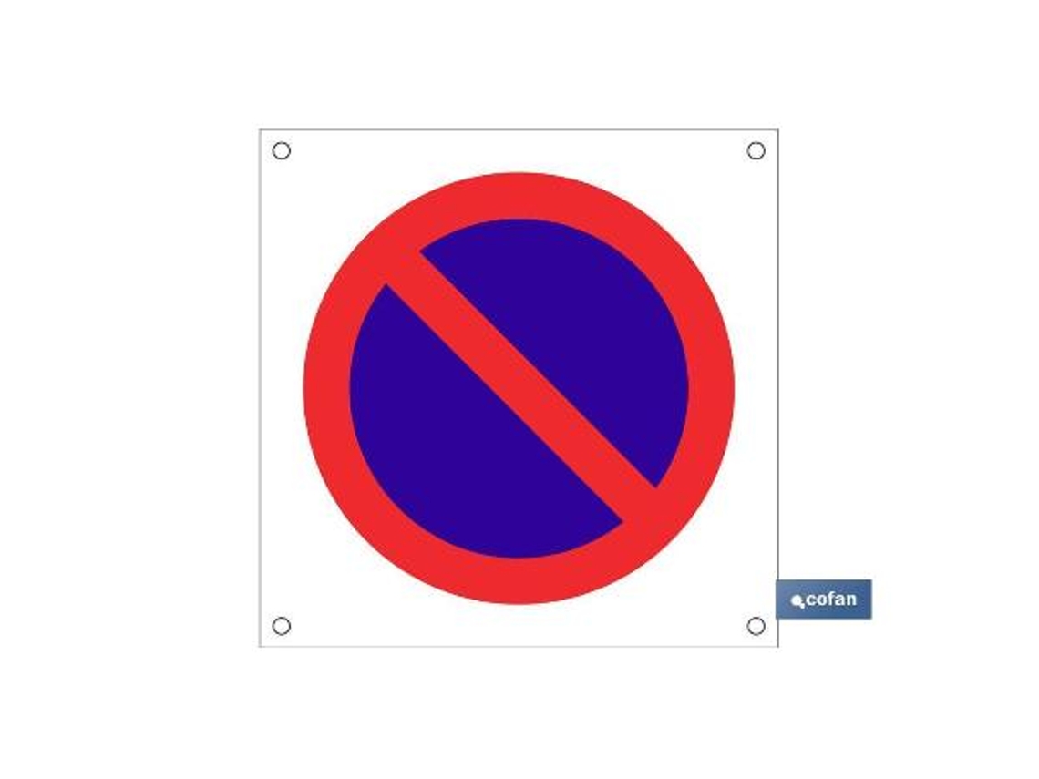 Señal polipropileno celular 600x600mm ob13 prohibido aparcar