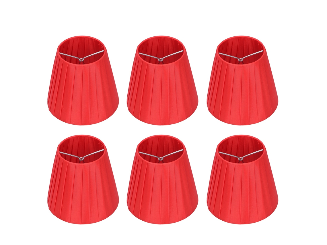 2026 6 Piezas Modern Screen Lamp Lamp Table Lamp Cover for Chandelier Crystal Red Wall Light