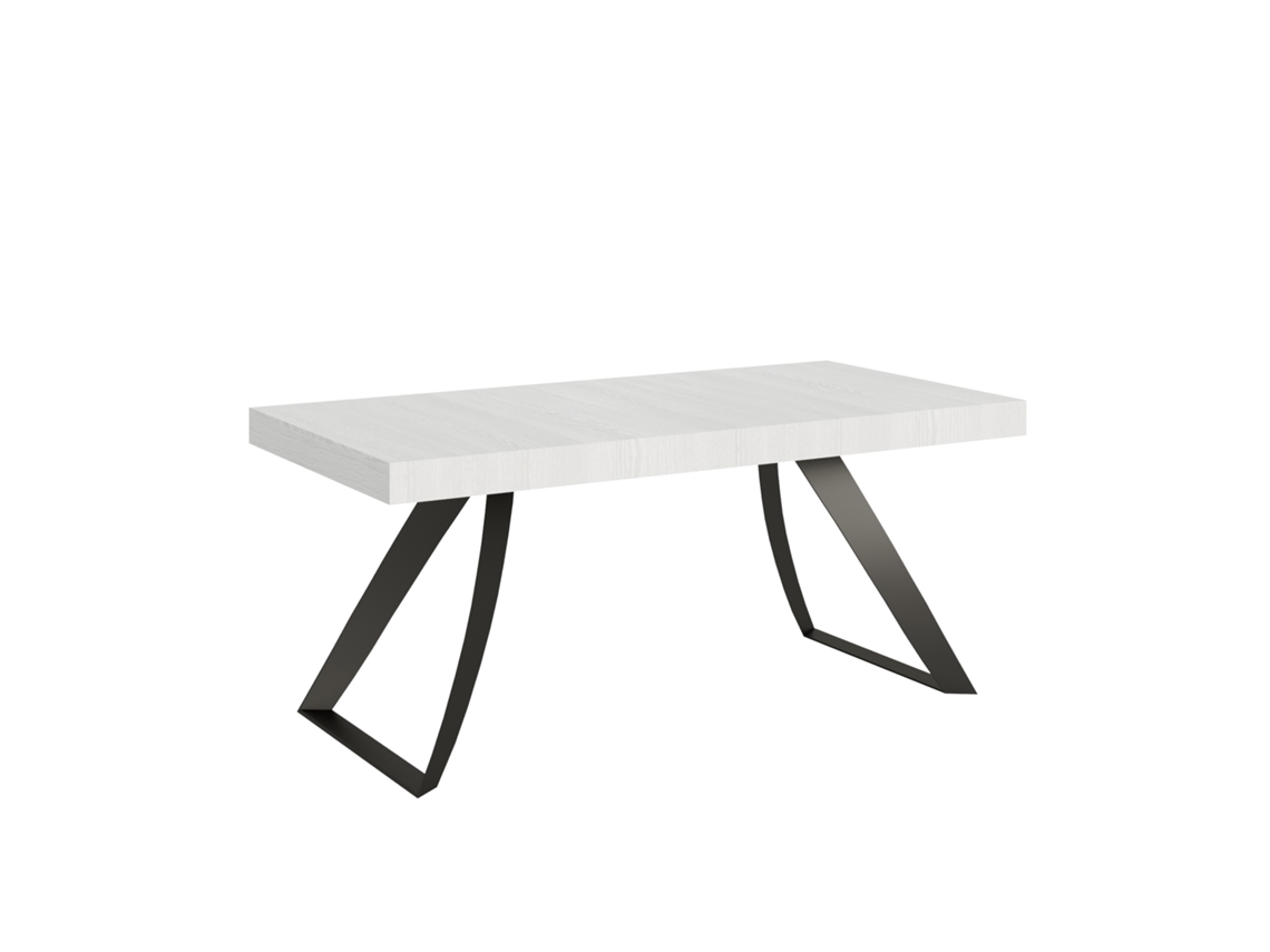 Mesa de Comedor ITAMOBY Proxy (90x180/284 - Paneles de Melamina - Fresno Blanco)