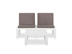 Tresillo Macarena Cojines Blanco Conjunto