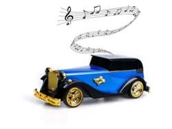 Altavoz Bluetooth Vintage Con Radio Fm, Estilo Clásico De Coche Vintage, Graves Potentes