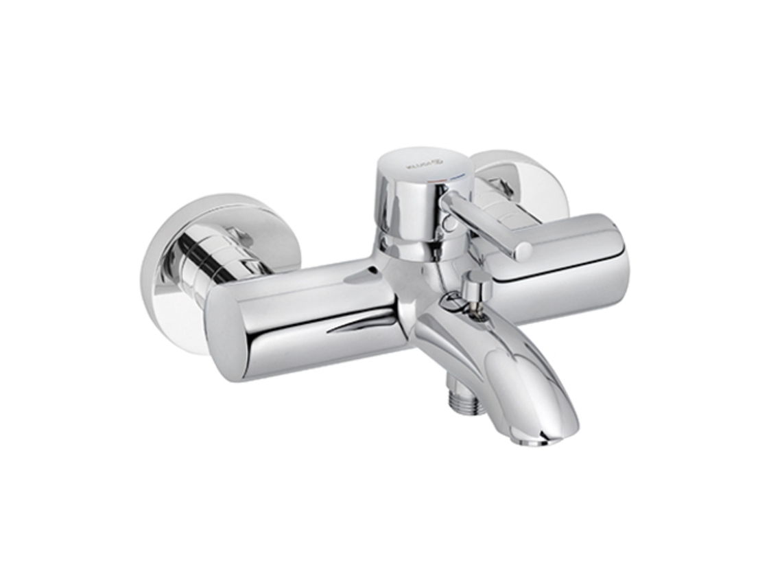 Mezclador monomando de baño y ducha Kludi Bozz, de pared, 386910576, color cromo