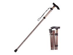 Bastón plegable ajustable, base deportiva, senderismo, trekking, bastones de aleación de aluminio, bastón plegable, 1 unidad