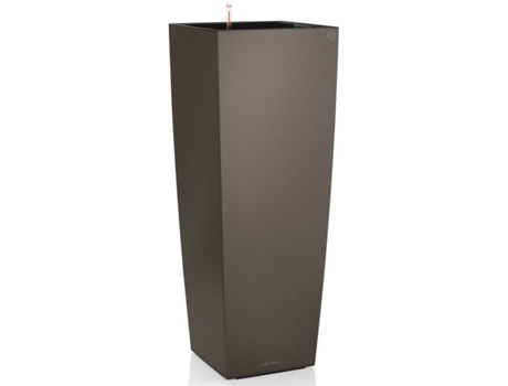 LECHUZA Macetero Cubico Alto 40 ALL-IN-ONE color carbón