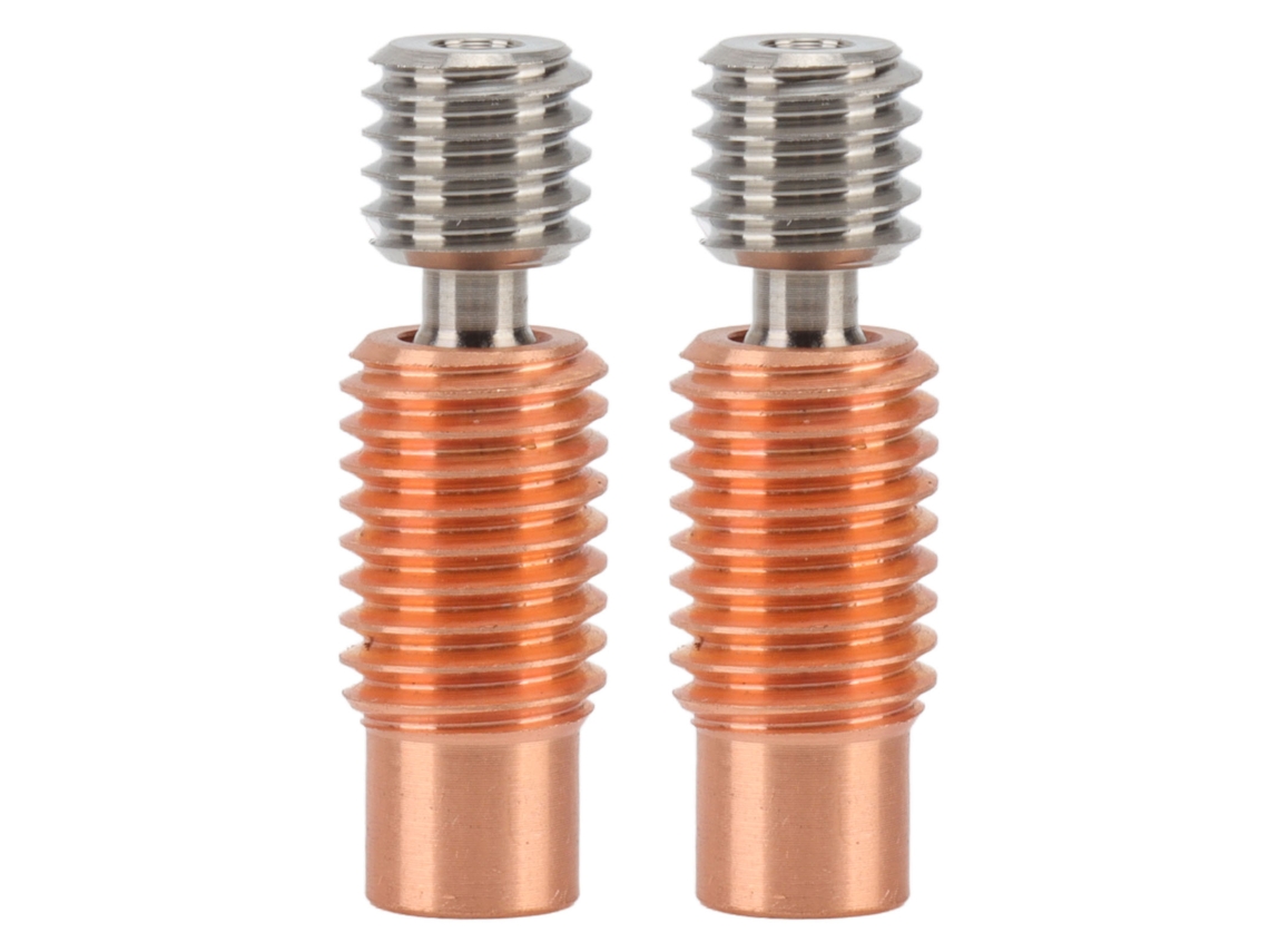 2pcs Bocal Throat Heat Break Rosca Acessório Impressora 3d para V6
