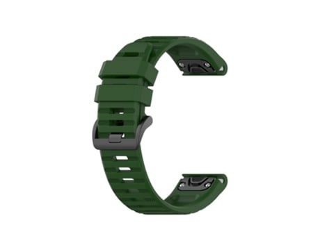 Correa de reloj inteligente para Garmin Instinct 2 Solar Sports Silicone Watch Band (verde militar)