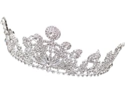 Corona Barroca De Diamantes De Imitación De 2 Piezas Para Niñas, Elegante Accesorio Para Bodas, Cumpleaños Y
