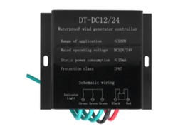 Controlador De Turbina Eólica De 500 W Fo5-12/24 V Regulador De Carga De Batería Resistente Al Agua Ip67