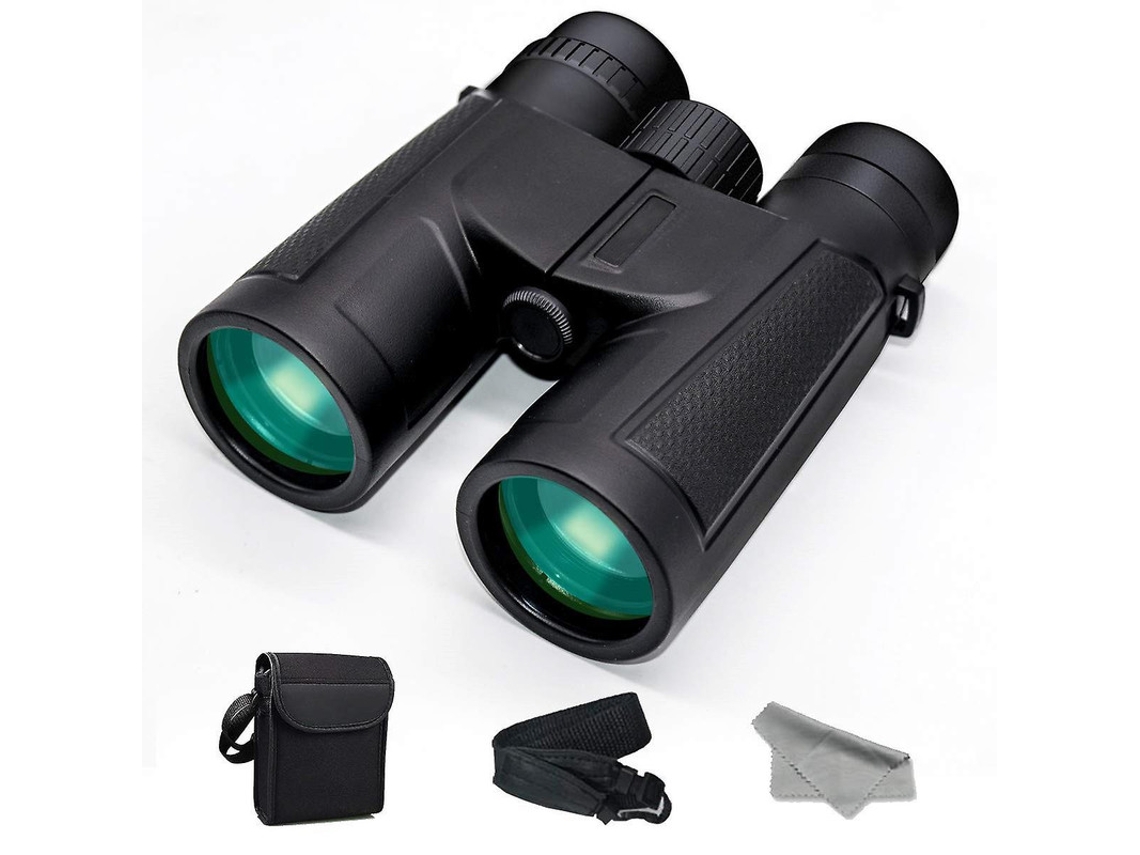 Binoculares 12x42 Para Adultos, Con Zoom Potente Y Visión Nocturna Reducida, Ideales Para Observar Estrellas, Viajar, Cazar Y Hacer Senderis