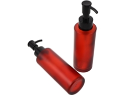 Lot De 2 Flacons Pompe En Verre Ambré 100 Ml Distributeurs Rechargeables Para Huile Démaquillante...
