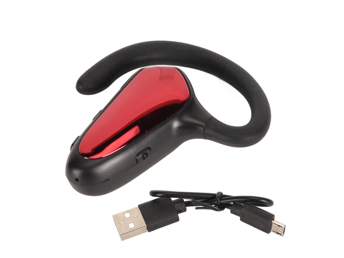 Auriculares Inalámbricos Bluetooth 5.1 Con Conducción Ósea, Reducción De Ruido, Ultraligeros Para Negocios, Color Rojo.