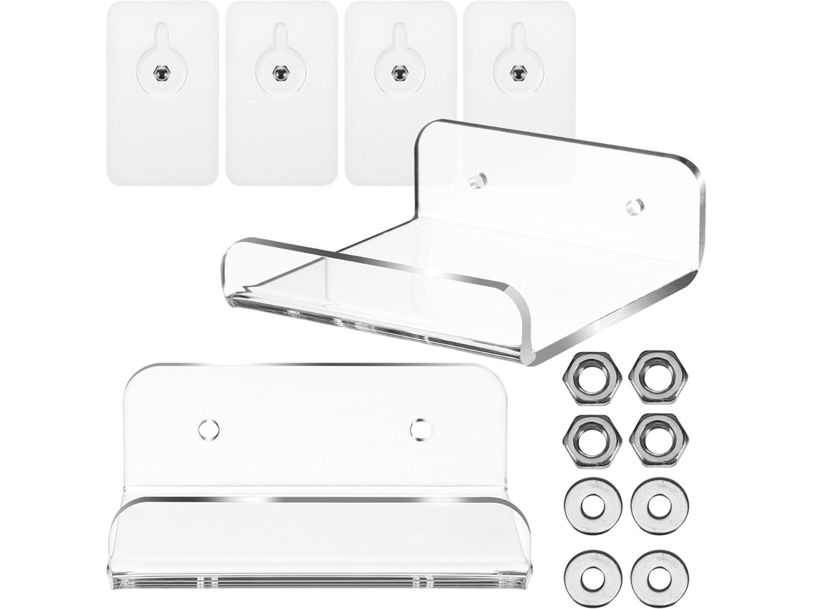 Juego de almacenamiento de baño transparente