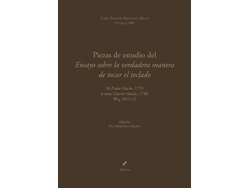 Libro Piezas De Estudio Del Ensayo Sobre La Verdadera Manera De Tocar El Teclado de Martínez Marín, Eva (edición) (Castellano)