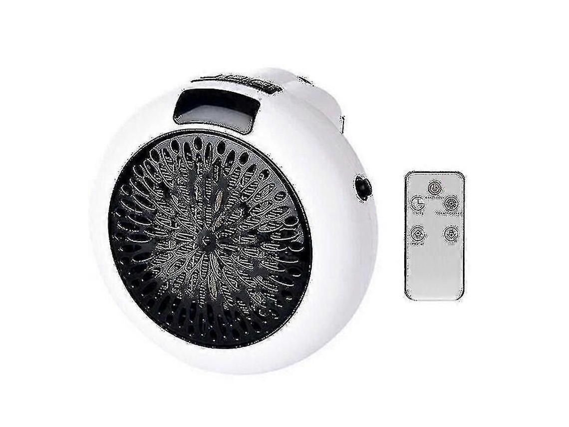 (blanco) Mini Calefactor Eléctrico Portátil De 900 W Y 220 V Con Enchufe De Pared Y Ventilador.