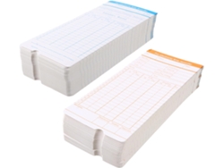 Hojas De Control De Asistencia De Escritorio, Sencillas Y Prácticas, Hechas De Cartón.