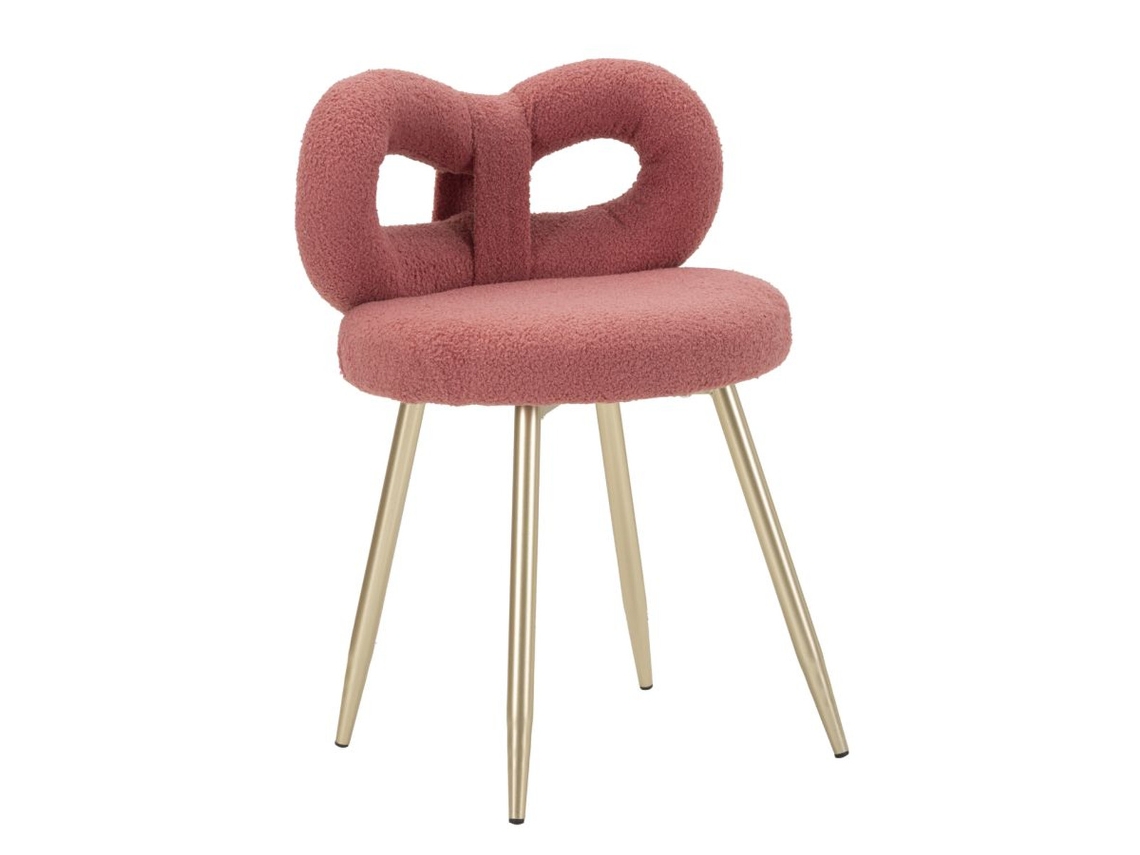 Silla Bow 1, MDF, Rosa, 40x40x67 cm, Epikasa
