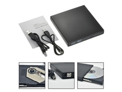 Unidad Externa Delgada Para Lectura Y Escritura De Cd-rw/dvd Rom A Través De Usb Para Portátiles Y Pc Gsb