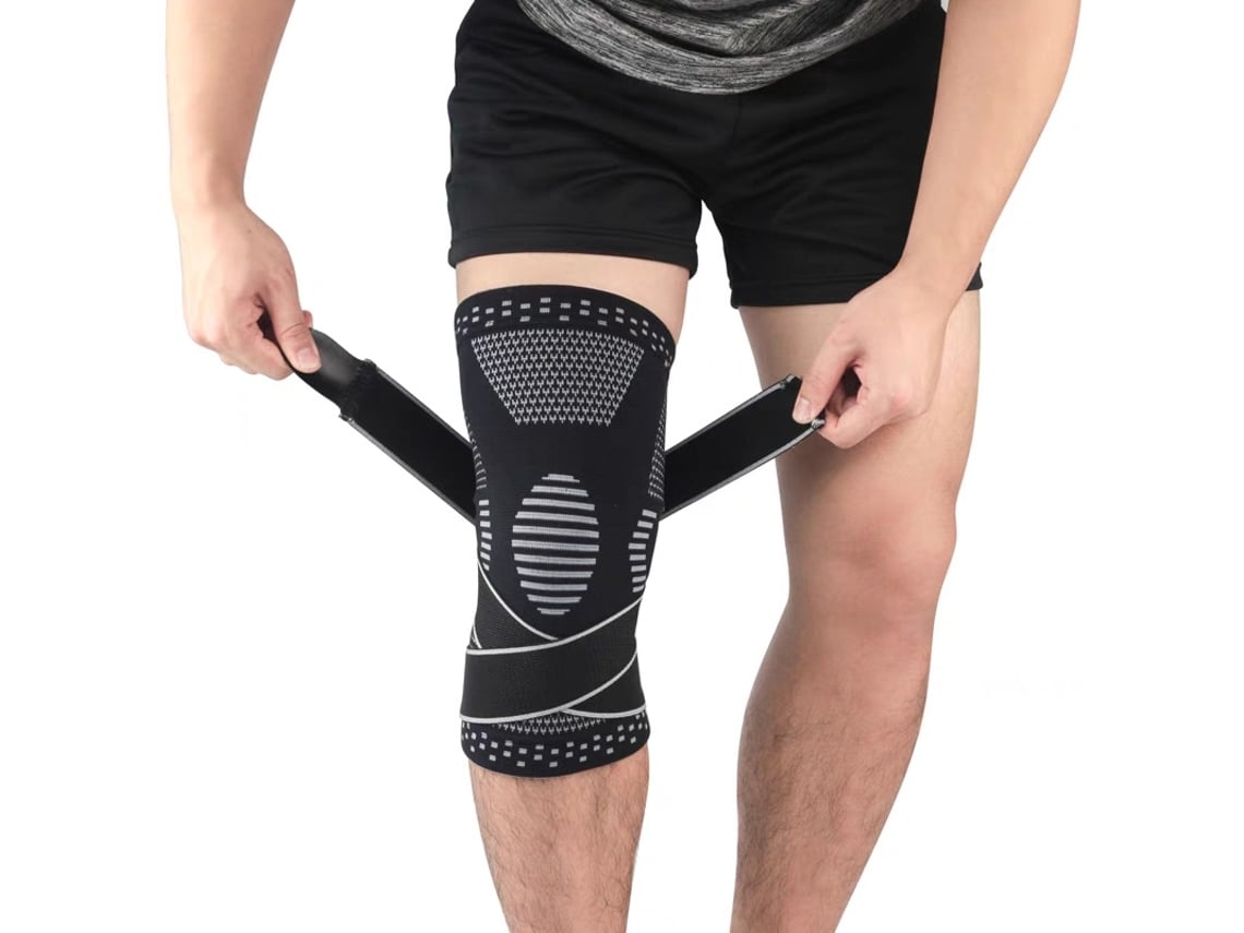 Rodillera De Compresión Con Correas Para Aliviar El Dolor De Rodilla (negra, Talla M)