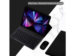 Capa de Teclado Bluetooth para Ipad Magnético Dividido com Ranhura para Caneta10.2 7Th 8Th 9Th Gen Preto