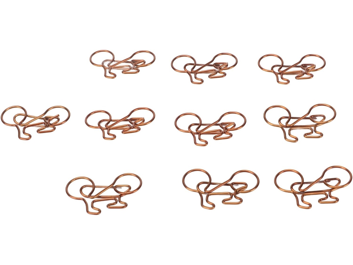 100 Piezas De Lindos Clips Con Forma De Bicicleta Para La Escuela – Metal Por