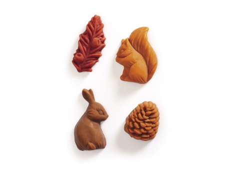 Molde de 4 formas de cera para velas - Bosque