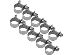 10pcs Pinças Sanitárias Mini De Aço Inox 304 (13-15mm) Para Mangueiras De Ar, Água, Combustível E Silicone