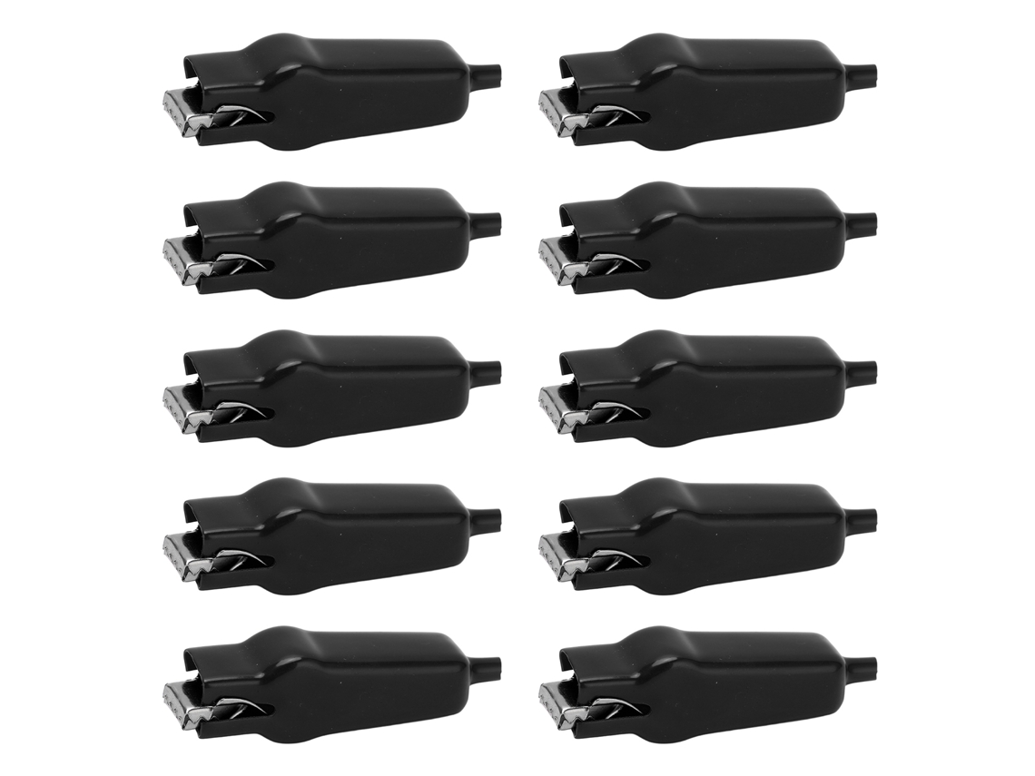 10 Ganchos Para Baterías De 20 A Con Gran Apertura Y Fuerte Fuerza De Agarre Para Equipos Eléctricos - Negro