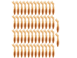 5 Sacos De Isca De Minhoca Mole Com Várias Caudas Simulada Acessório De Pesca Outdoor Marrom 50g Abs