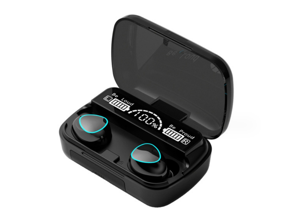 Auriculares inalámbricos, auriculares intrauditivos TWS, auriculares inalámbricos verdaderos para todos los smartphones Android JIAPEI (negro)