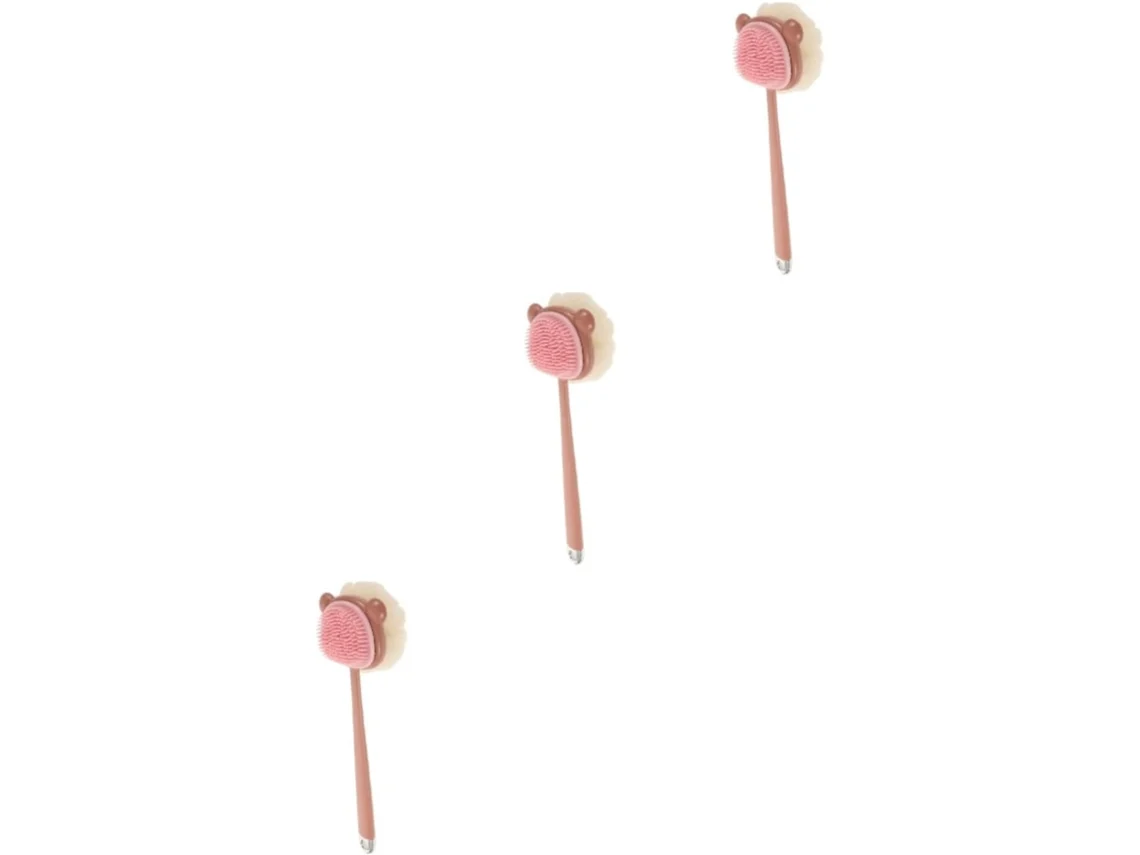 Juego De 3 Cepillos De Masaje Corporal Exfoliantes Suaves, Elegante Accesorio De Baño.