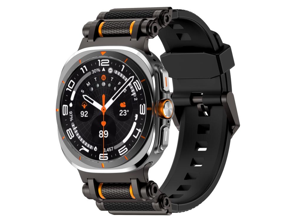 Correa de silicona para Samsung Galaxy Watch Ultra con conector metálico (47 mm)