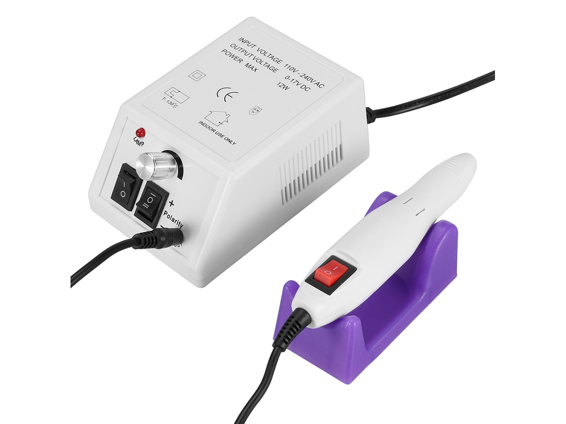 Máquina Eléctrica Para Limar Uñas, Kit Profesional De Brocas Para Manicura (blanco)