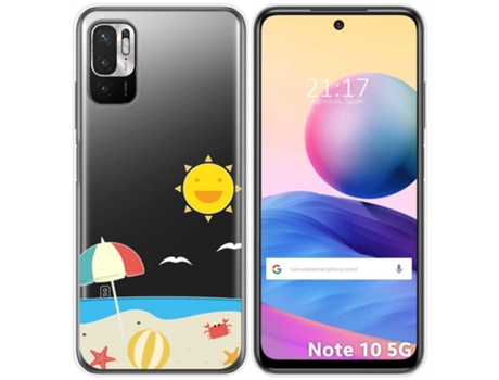 Carcasa Xiaomi POCO M3 Pro 5G TUMUNDOSMARTPHONE Dibujos Transparente Multicolor