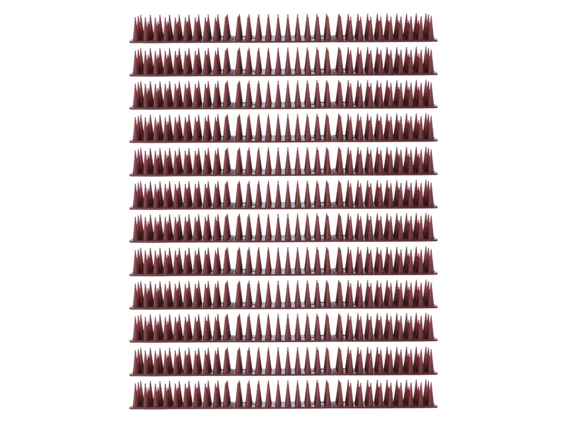12 Pinchos Antipájaros, Plástico Antiestático, 43x3x4cm, Para Equipos Eléctricos