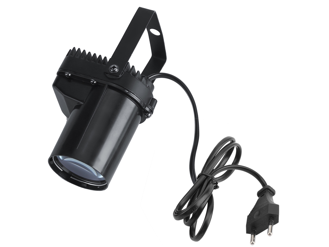 Foco LED de 5W, modelo 2026, con efecto de haz concentrado, ideal para fiestas, escenarios, discotecas, pubs y festivales.