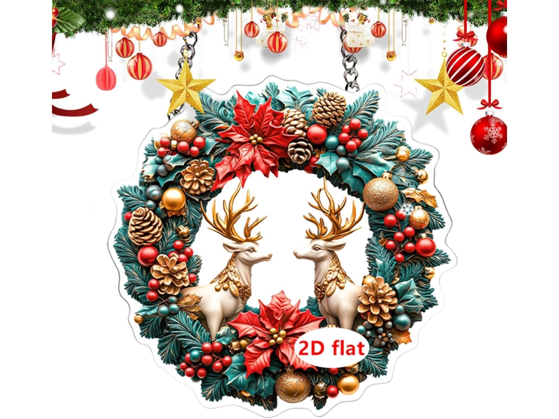 Decoración Navideña Para Interiores: Adorno Festivo Colgante Para Árbol De Navidad, Colgante De Papá Noel Acrílico