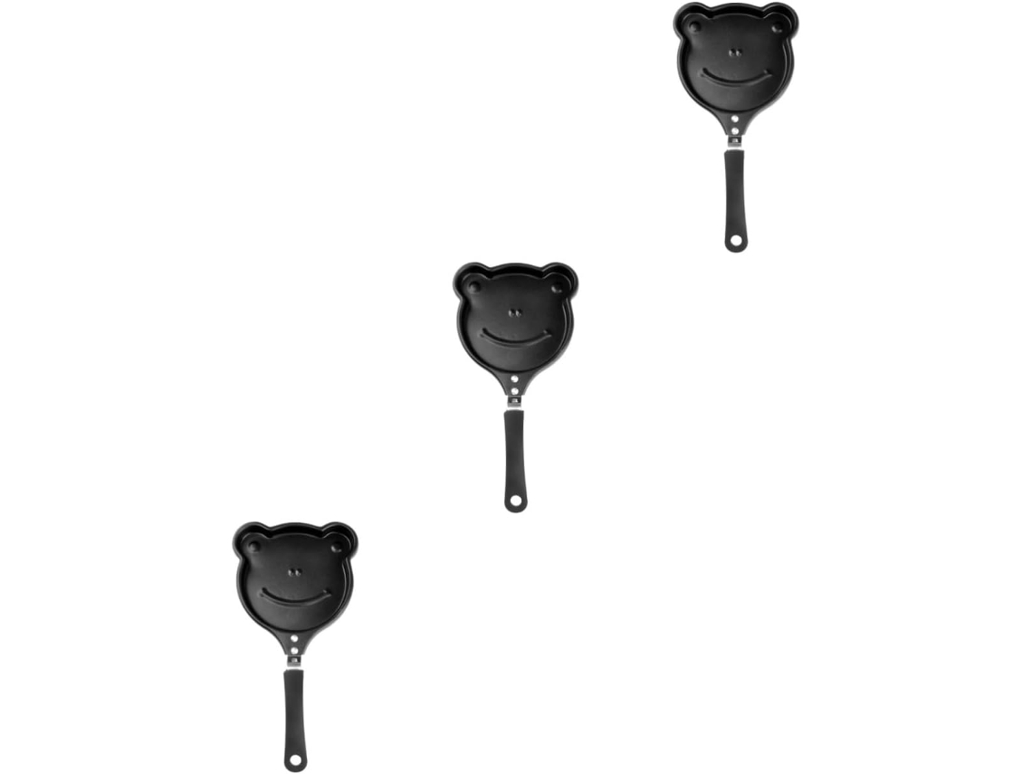 3 Piezas, Té, Para Cocina, 3 Piezas Sartén Antiadherente Con Forma De Rana Para Sartén Pequeña Resistente A Los Huevos