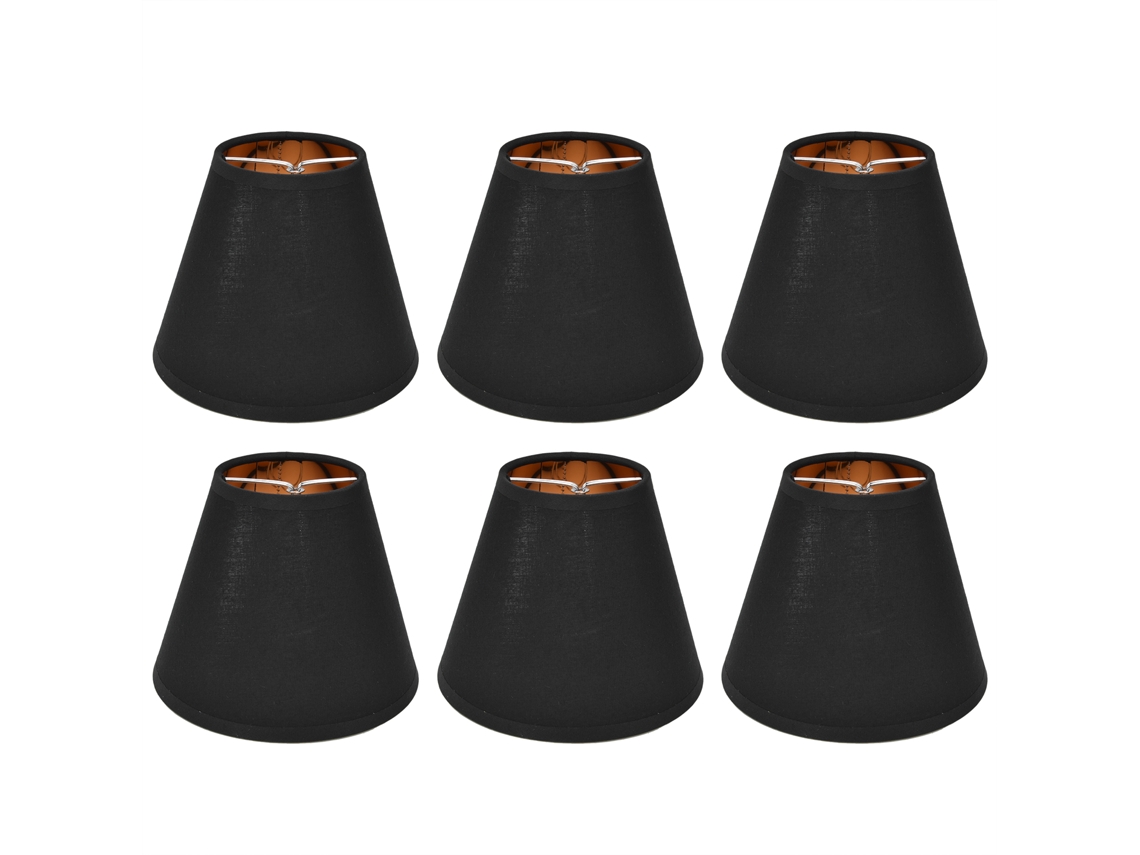 2026-6pcs Toldo De Lampara De Tela Clip On Para Lámpara E14 Mesa Candelabro Piso Pared Decoración Dormitorio