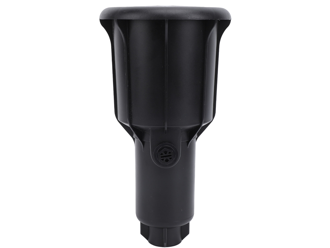 Aspersor subterráneo de 3/4" con balancín y rotación de 360 grados, elevación automática para riego de césped y jardín.