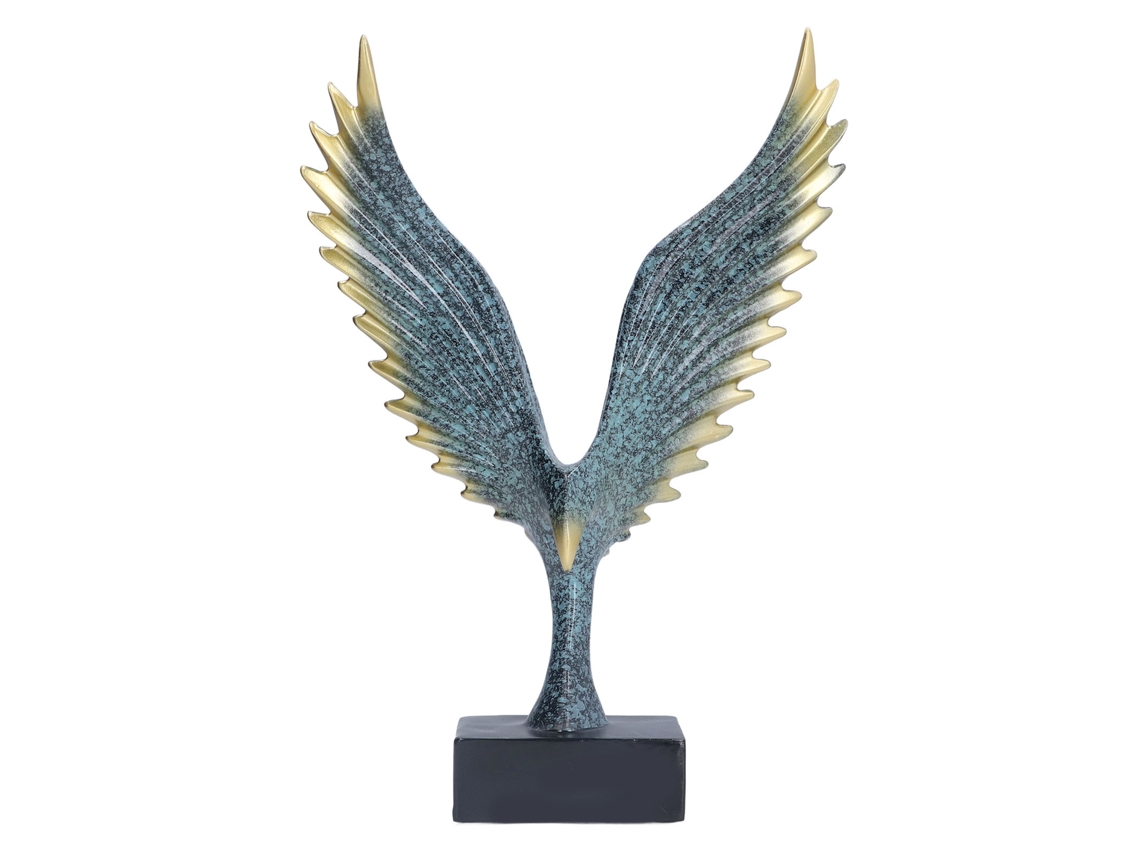Estatua de alas nórdicas, escultura de resina para decoración de mesa (Champán) KOFIHETY